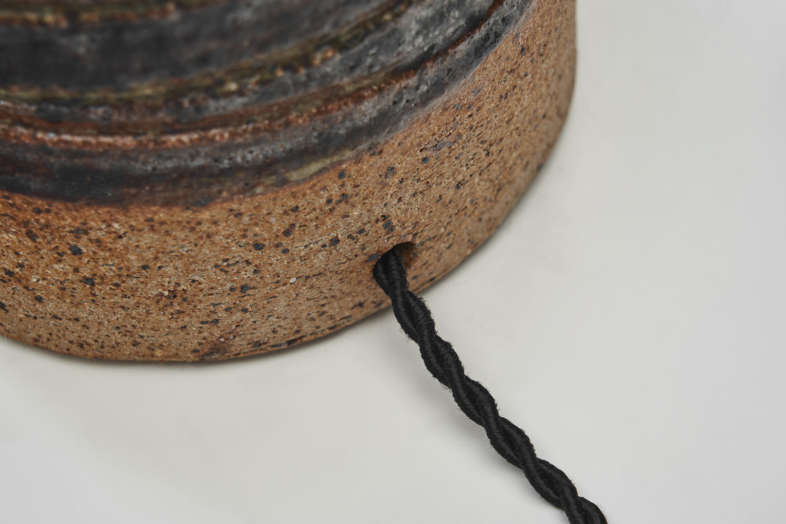 Glazed Stoneware Table Lamp by Tue Poulsen, Denmark 20th century